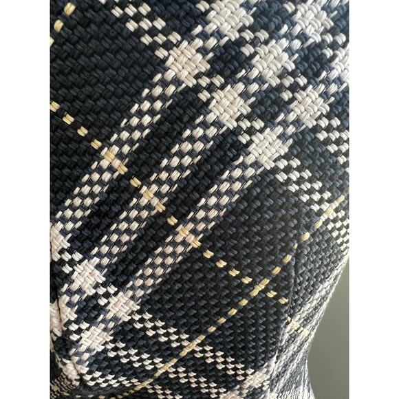 BURBERRY BLUE LABEL Nova Check Sleeveless Cotton Blend Zip Back Dress EU 38 US 4 - Picture 6 of 12